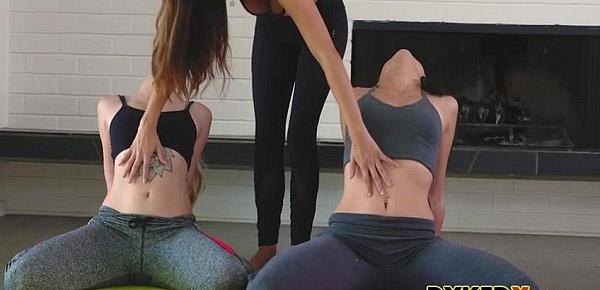  Knowing The Right Yoga Positions - Megan Sage, Nina North And Arya Fae